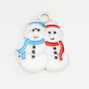 Colgante navideño de aleación con forma de gota de aceite, ideal para pulseras, collares y decoración navideña.