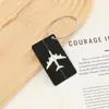 Etiqueta de Bagagem de Metal, Bolsa de Mão, Presente de Negócios Transfronteiriço em Formato de Avião, Etiqueta de Bagagem Despachada, Pingente de Etiqueta de Identificação de Mala de Metal