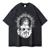Camiseta Anime Death Note Vintage Lavada Camiseta Yagami Light