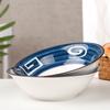 10 Tigelas de Porcelana Azul e Branca Conjunto Doméstico Comercial Tigela Tigela Grande Tigela de Arroz Tigela Balde Tigela de Sopa Tigela Balde Tigela para Comer Tigela de Macarrão