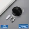 Tope de puerta superior de acero inoxidable sin perforaciones Tope de puerta de succión al suelo tipo Tortuga con resistencia magnética para puerta, goma gruesa anticolisión, tope de puerta montado en el suelo