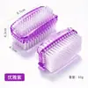 Cepillo de cuerno para nail art directo de fábrica, cepillo de cuerno de plástico grande, cepillo para polvo de uñas, herramientas para uñas