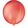 Balão Redondo Plano Vermelho Quente 9