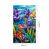 BL156 Adesivo de Vidro Florido Colorido Transfronteiriço Filme Eletrostático de Vidro de Janela de PVC Sem Adesivo Adesivo Decorativo de Vidro