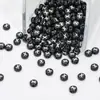 Cuentas Acrílicas Negras con Letras Blancas de 4*7mm, Cuentas Sueltas, Accesorios de Materiales para Pulseras Hechas a Mano con Cuentas DIY