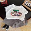 Traje de Verano de Manga Corta para Niños 2026 Nuevo Elegante Polo para Niños Conjunto de Dos Piezas Guapo para Bebés Ropa para Niños