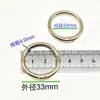 Anillo de Resorte de Aleación de Zinc Spot Llavero Hebilla de Resorte Anillo Abierto Redondo de Metal Hebilla para Correa de Joyería Bolsa