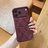 Estuche tipo Chanel Acolchado con Ranura para Tarjetas Adecuado para Funda de Teléfono Apple 17, 16 Textura de Cuero iPhone 18 Pro Max Funda Protectora 1314