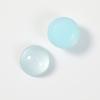 20mm all-match cor semi-transparente glitter meia pílula diy resina acessórios brincos grampo de cabelo feminino capa de telefone material atacado