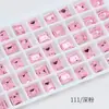 Diamante para Unhas Dongzhou Rosa Profundo Fundo Pontiagudo Diamante Acessórios para Joias DIY Diamante de Vidro Rosa Rose Coração Torto Cristal de Rocha Diamante Pegajoso para Unhas