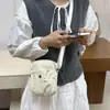 Bolsa Pequeña para Mujer, Estilo Coreano, Tela de Nylon a Cuadros de Nicho, Casual, Unisex, Ligera, Bolso de Hombro Cruzado, Bolsa para Teléfono Móvil