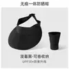 Sombrero Protector Solar 2025 Sombreros Nuevos para Mujer Verano Anti-UV Protección Solar sin Costuras Parte Superior Abierta Pegamento Negro sin Costuras