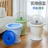 Orinal para uso doméstico en el dormitorio, orinal a prueba de olores con tapa, orinal para mujeres, bacín para damas, bacín nocturno, orinal para ancianos