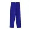 Moda Femenina Transfronteriza Estilo Europeo y Americano Pantalones Rectos Casuales de Cintura Alta Versátil Clásico Multicolor Largos 7901532