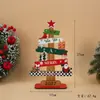 Transfronterizo 2027 Adornos de Artesanía en Madera Decoraciones para Árbol de Navidad Fiesta Festiva Decoraciones de Atmósfera Navideña