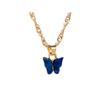 Collar de mariposa de estilo japonés y coreano, color acrílico, dulce belleza, cadena de clavícula que combina con todo, collar moderno y personalizado de nicho de celebridades de Internet.