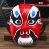 Máscara Facial de Ópera de Pekín Producto Terminado Pintado a Mano Máscara de Pulpa para Niños en Relieve Máscara para Adultos Tesoro Nacional Atrezzo de Performance de Cambio de Rostro de la Ópera de Sichuan