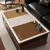 Tapete de Mesa de Centro Retrô Impermeável, à Prova de Óleo, Não Lavável, Anti-Escaldamento Tapete de Mesa de Jantar 2026 Novo Estilo Pvc Tapete Retangular para Proteção de Tampo de Mesa