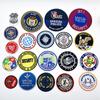 Distintivo Comemorativo de Clube Escolar Feito Sob Medida, Patch Redondo de Tecido Bordado, Patch de Peito de Computador com Velcro, Patch de Tecido Bordado