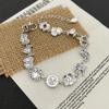 Pulsera de plata de ley s925 estilo coreano estilo coreano de alta gama sentido de la minoría sentido del color cara sonriente con cuentas 2023 nuevo para mujer