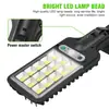 Luces solares para exteriores, iluminación de pasillo exterior COB con control remoto, farolas pequeñas, luces para patio con sensor de movimiento para jardín de villa
