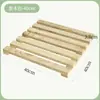 Base de Madera Maciza para Maceta de Flores Móvil con Ruedas con Freno Cuadrada No Requiere Ensamblaje