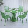 Mesa e cadeira de pátio ao ar livre, mesa e cadeira de varanda ao ar livre, uma mesa e duas cadeiras, mesa de jardim simples e moderna e cadeira, mesa de ferro para terraço