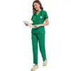 Shopee Malasia Uniforme de Manga Corta para Lavarse las Manos Absorbente de Sudor Uniforme para Personal Médico Uniforme de Enfermera de Clínica Ropa de Trabajo Médica