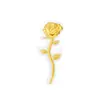 Ornamento de Flor Rosa de Ouro Puro 999 Presente Romântico Presente de Confissão Vendedor Quente de Transmissão ao Vivo Fábrica de Origem Fornecimento Direto da Fábrica
