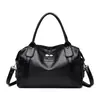 Bolsa Feminina Casual Bolsa Transversal de PU Mochila Feminina Nova Transfronteiriça Bolsa Feminina Fosca Bolsa Tote Bolsa de Ombro Feminina Grande Capacidade