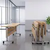 Mesa de Conferência Dobrável, Mesa de Treinamento, Combinação de Mesa e Cadeira, Mesa Móvel com Rodas, Mesa Longa Multifuncional para Salas de Reunião