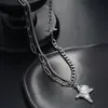Collar de estrella de circón para hombre, cadena de clavícula francesa moderna y versátil para mujer, accesorio simple de hip-hop moderno de lujo ligero de alta gama