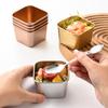 Juego de 12 Piezas de Cuenco para Salsa de Acero Inoxidable 304, Cuenco Dorado para Salsa, Plato para Condimentos, Taza para Salsa, Cuenco para Salsa de Mermelada con Cuchara