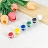 Pintura Acrílica Gouache de 12 Colores para Niños DIY Puesto Mercado Nocturno Muñeco de Yeso Colorear Tira de Pintura Artística Venta al por Mayor Pintura
