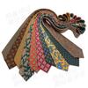 Corbata de Hombre Estilo Hong Kong Retro Estampado Vestido Moda Yuppie Seda Texturizada Accesorios Camisa Traje Hecho a Mano Ancha 8CM