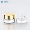 Frasco de Vidrio Pequeño de Muestra de 15g para Crema Cosmética, Frasco Redondo Recto para Crema de Ojos, Frasco Vacío Espesado Sellado, Botella de Embalaje al por Mayor para Crema Facial