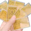 Oito Divindades Guardiãs Cartão Dourado, Doze Signos do Zodíaco, Amuleto do Ano Zodiacal, Fábrica de Adesivos de Celular de Ouro Puro 999