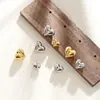 Collar Pulsera Pulsera de Plata 925 Accesorios de Cuentas Sueltas Corazón de Melocotón Hueco Estéreo Cuentas Perforadas Accesorios de Perlas para Bricolaje