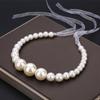 Tiara de Pérola Europeia e Americana para Noiva, Acessório de Cabeça Retrô Estilo Hong Kong Hepburn, Elegante Simples para Vestido de Casamento, Acessório de Vestido de Alta Qualidade