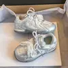 Tênis Estrela de Solado Macio Estilo Coreano Novos Sapatos de Treino Alemães Cadarço Infantil 2026 Cadarço Feminino Laço de Borboleta Grátis Primavera