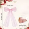 Malla Transfronteriza Lazo Decoración de Respaldo de Silla para Bodas al Aire Libre Corona de Árbol de Navidad Decoración Colgante Decoración de Fiesta de Pascua Acción de Gracias