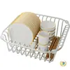 Estante de Drenaje para Fregadero de Lavavajillas, Cesta para Lavar Verduras, Cesta para Lavar Verduras de Cocina de Acero Inoxidable 304, Estante de Almacenamiento para Fregadero