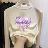 Blusa de segunda pele para meninas, nova coleção outono/inverno 2026, camiseta infantil, blusa de manga longa slim fit com estampa de desenho animado para meninas pequenas