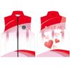 Chaleco de impresión de cuerpo completo impresión ropa de trabajo de servicio comunitario miembros del partido chaleco rojo campaña publicitaria de servicio público logo de voluntarios
