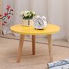 Mesa Pequena para Quarto, Mesa de Chão, Mesa de Centro para Sala de Estar, Uso Doméstico, Janela Saliente, Mesa Redonda Pequena Simples, Apartamento Pequeno, Mesa de Centro de Madeira Maciça