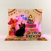 Seleção Cuidadosa 2026 Novo Modelo Gatinho Aniversário Música Luzes 3D Cartão de Cumprimentos Bolo de Aniversário Assoprando Velas