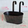 Novo Americano Retro Velho Balde Pendurado de Bronze Transfronteiriço Balde Pendurado Varanda Pátio Plantando Vaso de Flores Carnudo