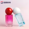 Fabricante 30ml Botella Hexagonal para Loción de Base Líquida Botella con Cabezal Redondo de Presión Cosméticos Vidrio Transparente Venta al por Mayor