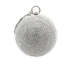 Bolsa de Festa Redonda com Diamantes da Moda, Bolsa Transversal, Bolsa Tendência, Bolsa para Vestido de Noiva, Grande Quantidade, Ótimo Preço, Luxo Leve