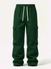 Pantalones de Trabajo para Hombre Otoño Invierno Nueva Marca de Moda ins Holgados Casual Deportivos Moda Multibolsillos Plisados Pantalones Paracaidistas